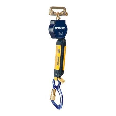 3M Dbi-Sala Nano-Lok Quick Connect Self-retracting Lifeline (Web), 6 ft Length, Single Pin Connector, 1 Leg(s) 3101225